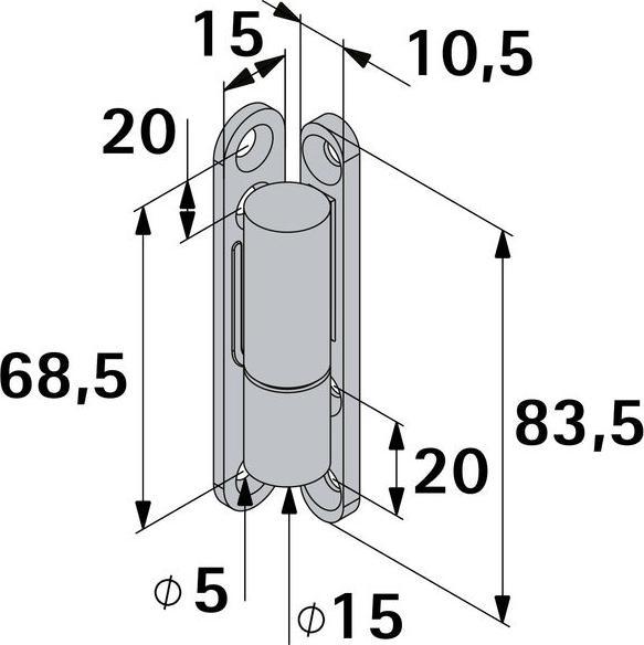 Actual product image Hettich Renovierband pulverbeschichtet 15x83,5 mm wei 2 Stck