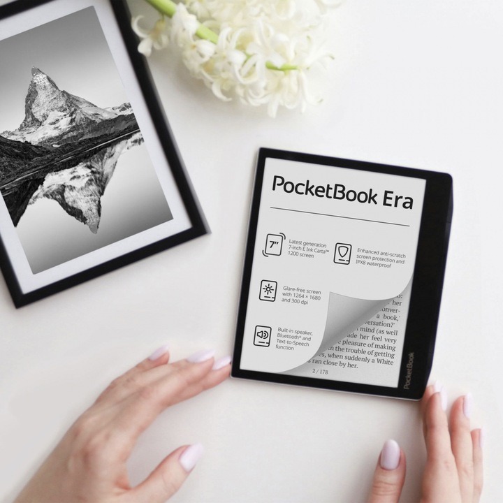 Actual product image PocketBook Era (7", 16 GB, Stardust Silver)
