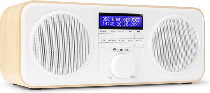Produktbild Audizio DAB+ Radio Novara Weiss, Radio Tuner: FM, DAB+ (DAB+, FM)