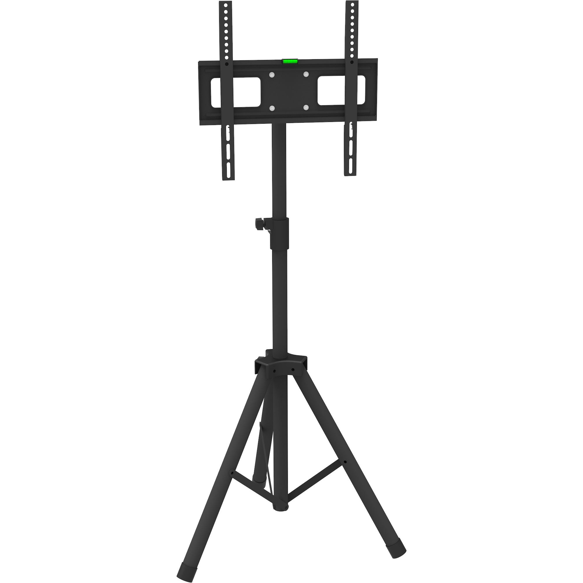 Techly TV Standfuss für TV 17-60", Tripod, neigbar (60", 35 kg), TV Ständer, Schwarz