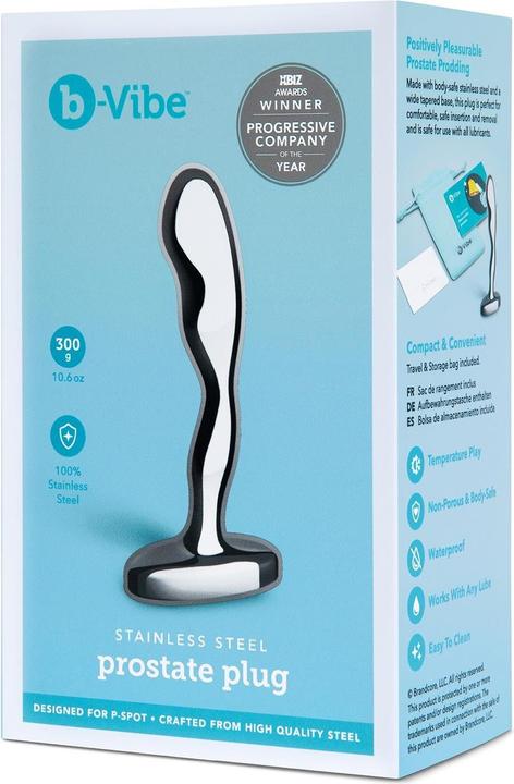 Produktbild Earthly Body b-Vibe Stainless Steel Prostate Plug: Premium P-Spot Stimulation