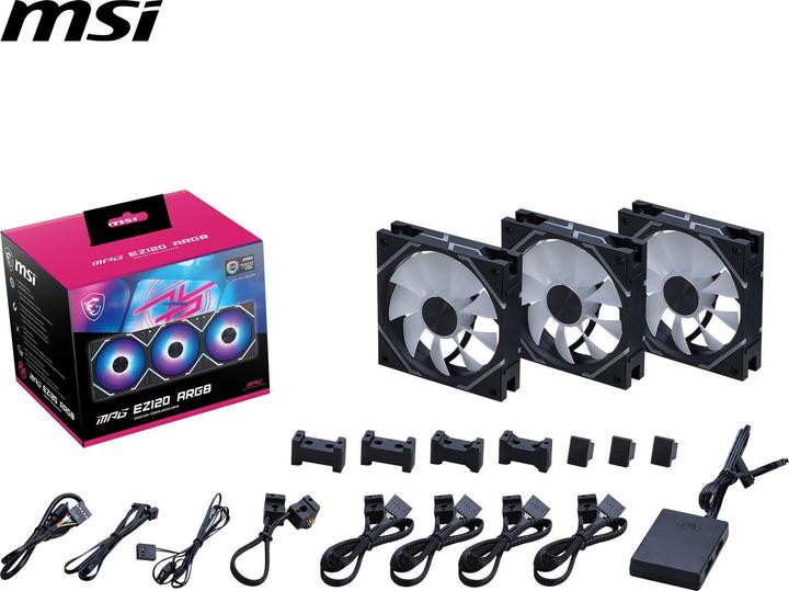 Actual product image MSI MPG EZ120 ARGB-3B (120 mm, 1 x)