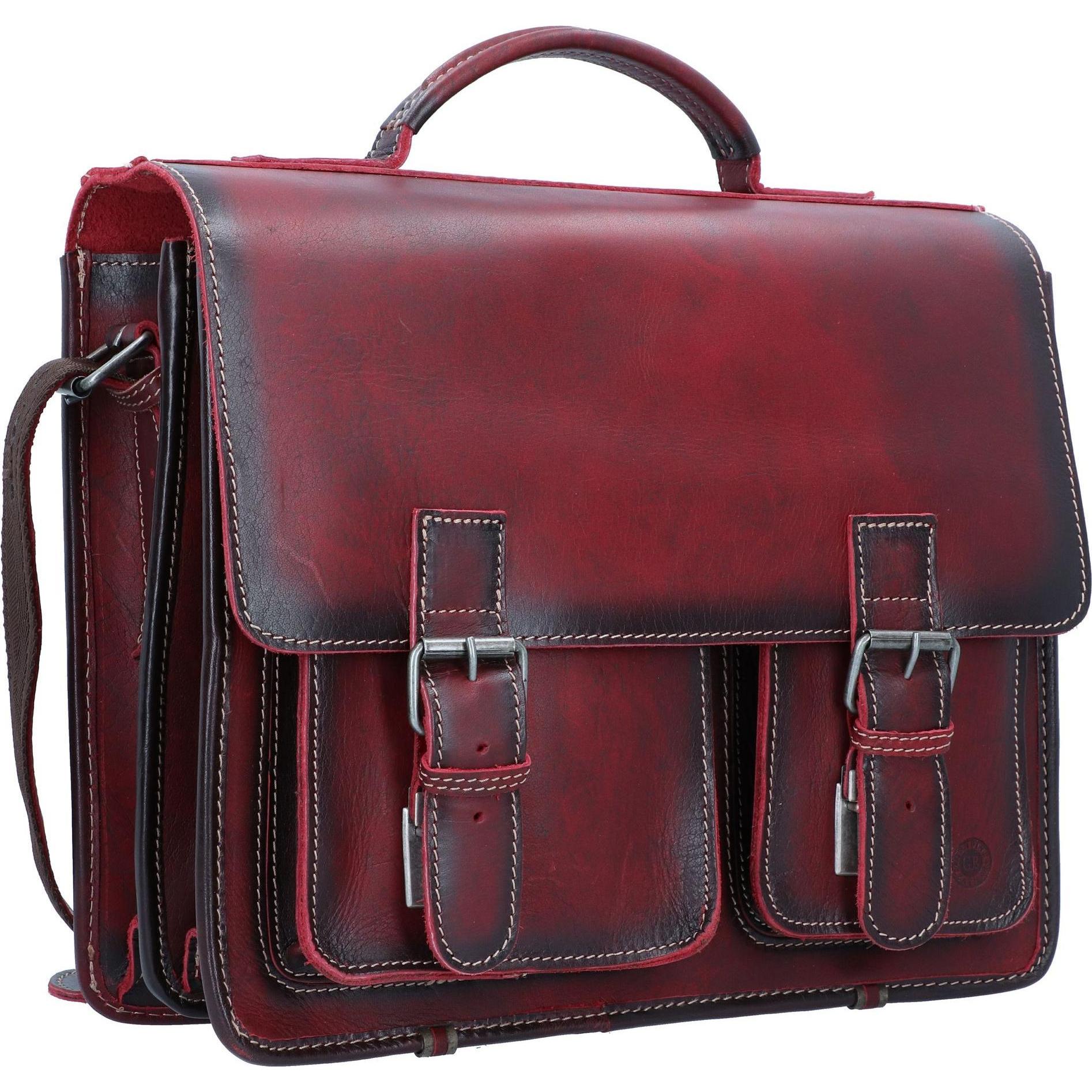 Thumbnail - Greenburry Aktentasche Buffalo 1128 Mappe XXL, Notebooktasche, Rot