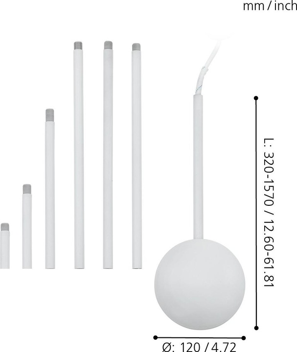 Actual product image EGLO Extension (Duct, 157 cm)
