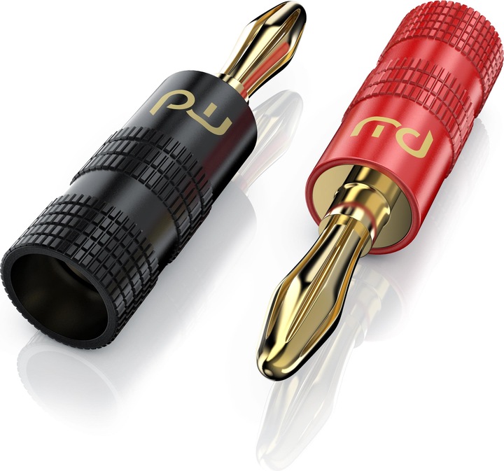 Image du produit Primewire Fiche banane pour haut-parleurs Câble jusqu'à 6mm², fiche haut-parleur pour amplificateurs