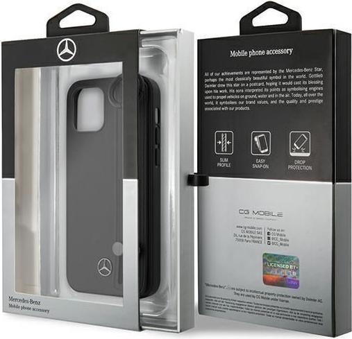 Image du produit Mercedes MEHCP12SLSSBK iPhone 12 Mini 5.4 "Noir / Black Hard Case Strap Line (Apple iPhone 12 mini)