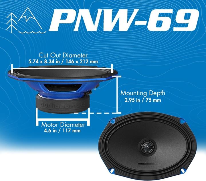 Produktbild Audiocontrol PNW69 (6 x 9")