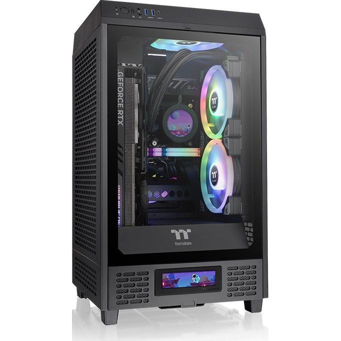 Thermaltake The Tower 200 (Mini-ITX), PC Gehäuse, Schwarz