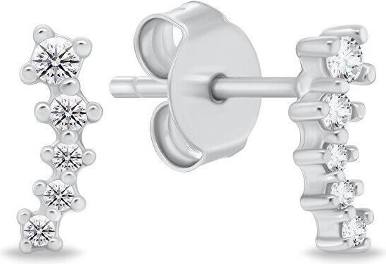 Produktbild Brilio Minimalistic long earrings with zircons EA1259W