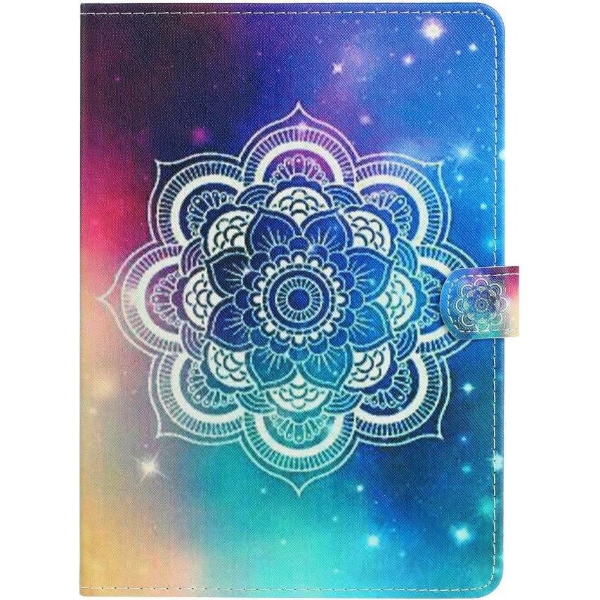 Cover-Discount Mandala Etui (Galaxy Tab S6 Lite 10.4 (2020)), Tablet Hülle, Blau, Gelb, Mehrfarbig, Rot