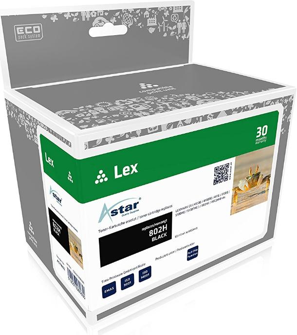 Image du produit Astar Noir - compatible - cartouche de toner - pour Lexmark CX410de (CF)