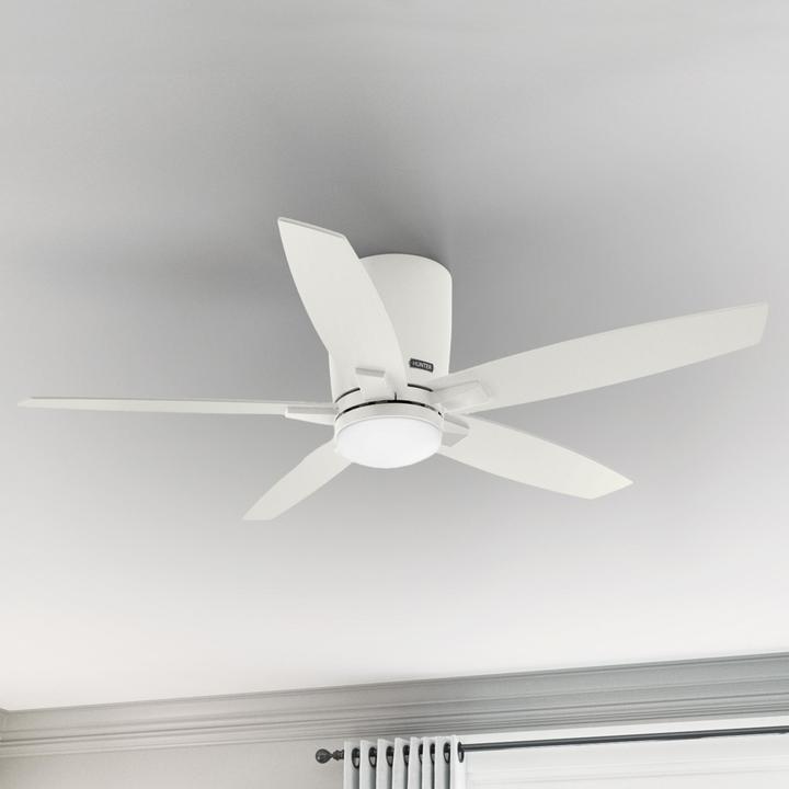 Actual product image Hunter Fans Deckenventilator Valencia Weiss mit LED & Fernbedienung (42 dB)