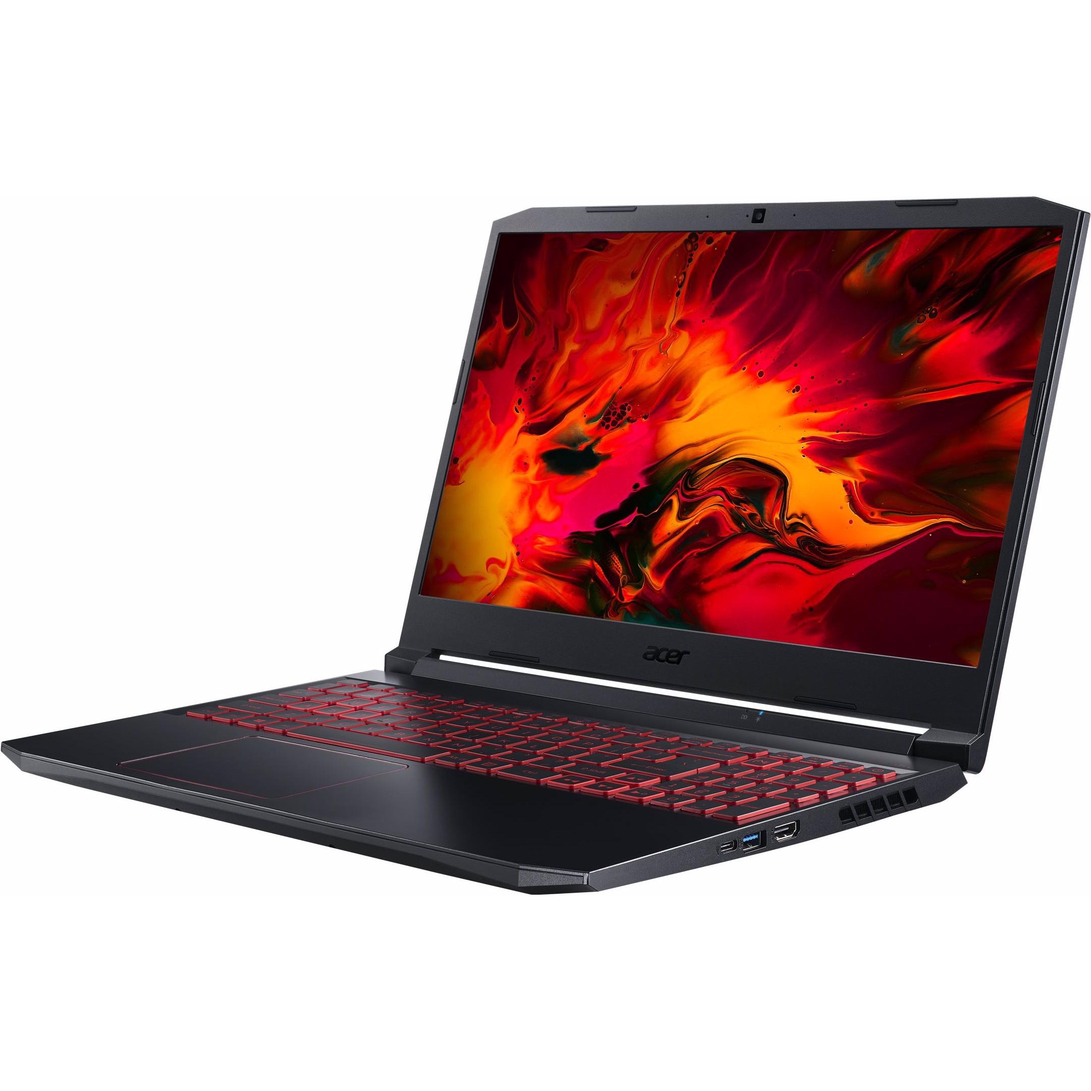 Acer Nitro 5 (15.60", Intel Core i7-10750H, 8 GB, 512 GB, DE), Notebook, Schwarz, Rot