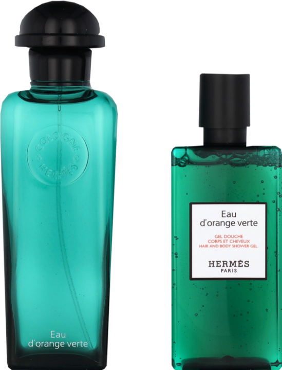 Actual product image Hermès Hermes Paris Eau D'orange Verte EdC 100ml Spray Gel De Baño 80ml (Fragrance set)