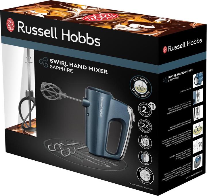Image du produit Russell Hobbs SWIRL Handmixer Saphir (350 W)