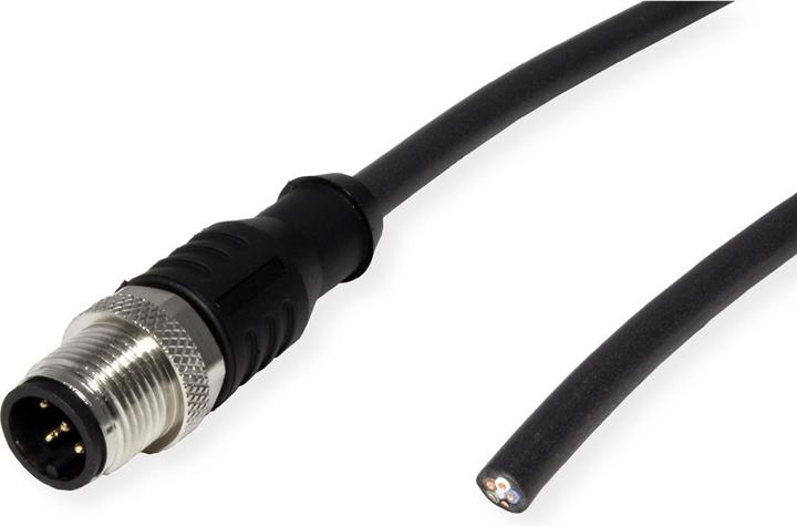 Produktbild Metz Connect Sensor-/Aktorltg., M12-ST A-kodiert (5 m)