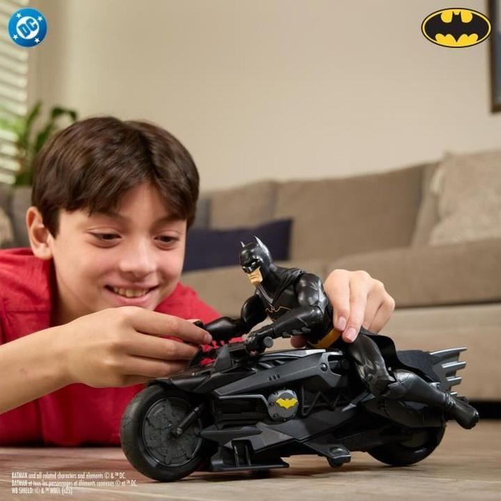 Image du produit Batman Batcycle + 30cm Actionfigur