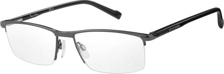 Actual product image Pierre Cardin Men's Glasses Frame P.C.-6853-KJ1 Dark Ruthenium 55/17/145