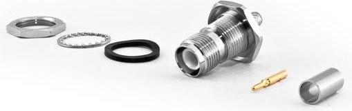 Produktbild Varia RP-TNC-Einbaubuchse für HDF200 Kabel, Crimp Version
