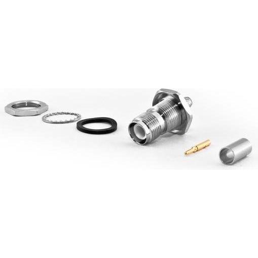 Varia RP-TNC-Einbaubuchse für HDF200 Kabel, Crimp Version, Elektronikkabel + Stecker