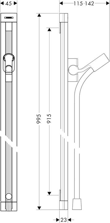 Actual product image hansgrohe Shower rail RAINDANCE UNICA'S