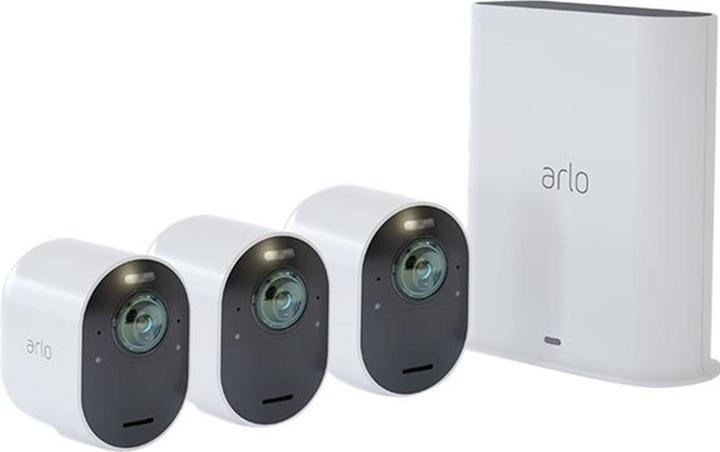 Image du produit Arlo Ultra 2 Spotlight, pack de 3 caméras, blanc (3840 x 2160 pixels)