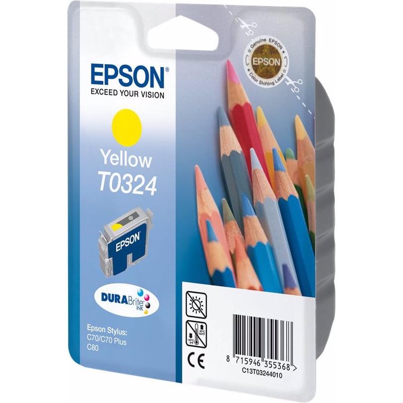 Epson, Druckerpatrone, T0324 - 16 ml - Gelb - Original - Blisterverpackung (Y)