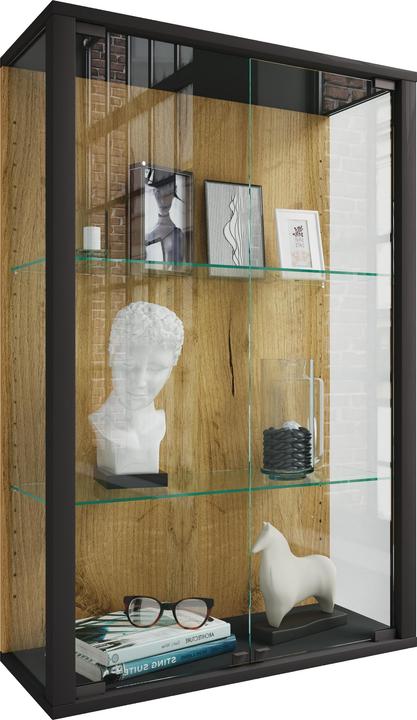 Produktbild VCM Wandvitrine Hängevitrine Glas Udina M (60 x 25 x 80 cm)