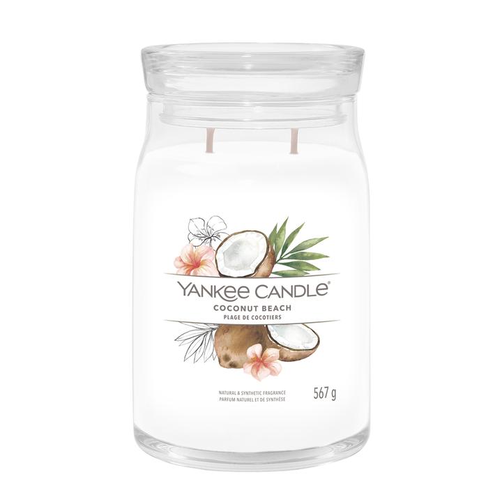 Actual product image Yankee Candle Duftkerze Coconut Beach Signature Large Jar
