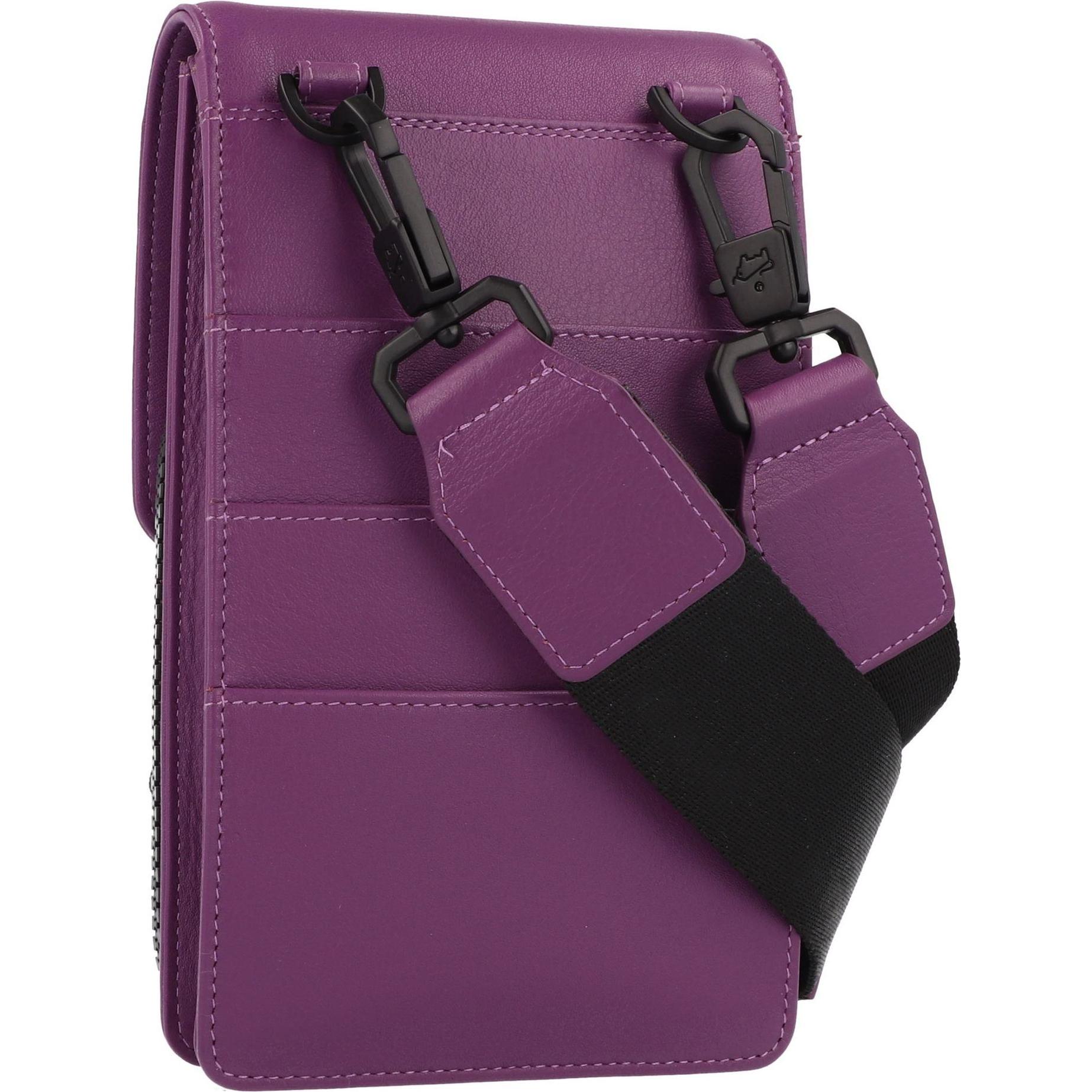 Thumbnail - Braun Büffel, Handtasche, Capri Mini Bag Umhängetasche Leder 10 cm, Violett
