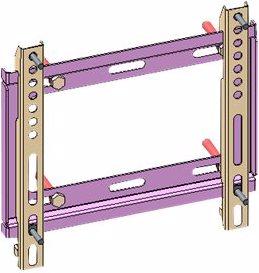 Actual product image Hikvision DS-DM1932W - Bracket for flat panel display - SPCC cold rolled steel - Black -