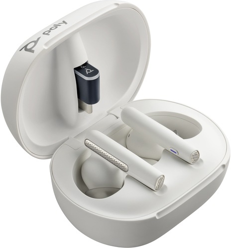 Produktbild Poly VOYAGER FREE 60/60+ WHITE (ANC, 16.50 h, Kabellos)