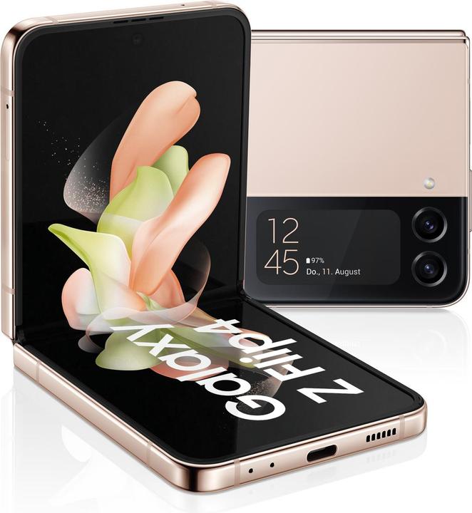 Image du produit Samsung Galaxy Z Flip4 EU (256 Go, Or rose, 6.70", SIM + eSIM, 5G)