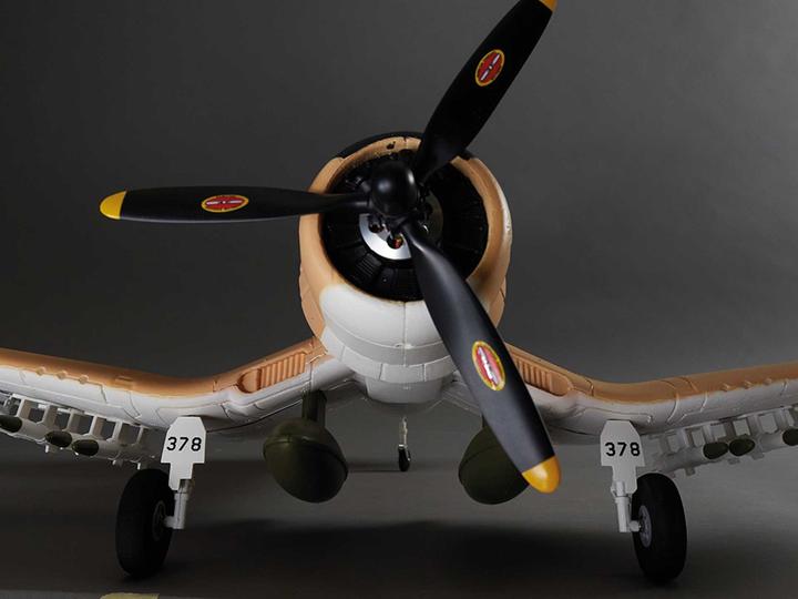 Actual product image Derbee F4U Corsair Warbird PNP gelb - 75cm (Warbird)