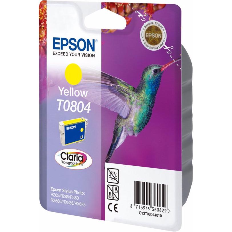 Epson, Druckerpatrone, T0804 - Gelb - Original - Blisterverpackung (Y)