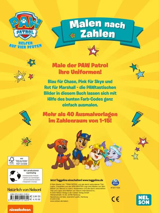 Immagine prodotto PAW Patrol: Dipingere con i numeri