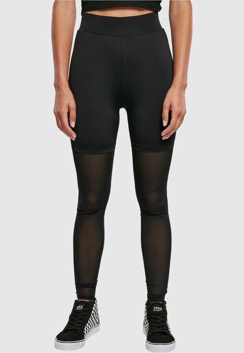 Actual product image Urban Classics Ladies High Waist Transparent Tech Mesh Leggings - 12116 (XS)