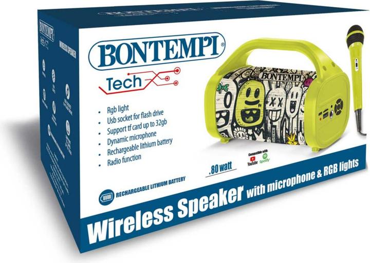 Immagine prodotto Bontempi Wireless Lautsprecher mit Mikrofon 80W