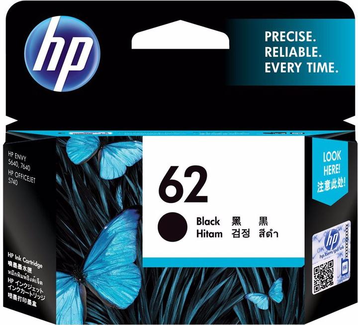 HP 62 - Schwarz - Original - Tintenpatrone - für Envy 55XX, 56XX, 76XX (BK)