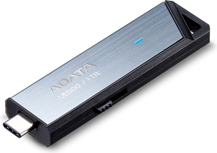 Image du produit Adata LECTEUR DE MÉMOIRE FLASH USB-C 1TB/SILV AELI-UE800-1T-CSG (1000 Go, USB-C)
