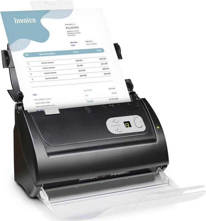 Produktbild Plustek SmartOffice PS288 Plus 25ppm/50Bl.ADF/600dpi/USB2.0 (USB)