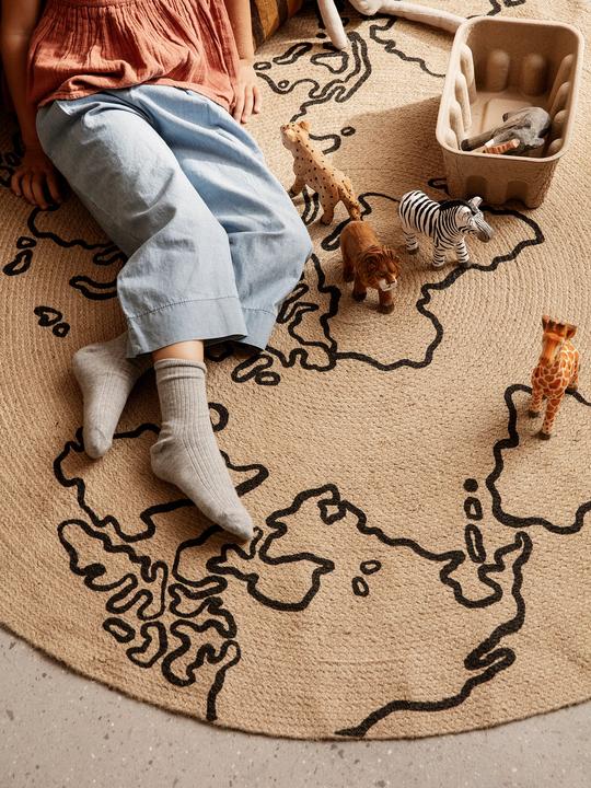 Actual product image Ferm Living Jute Carpet (Ø 100 cm)