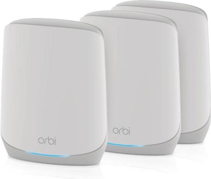 Actual product image Netgear Orbi WiFi 6 Tri-Band Mesh System AX5400 3-Set RBK763S