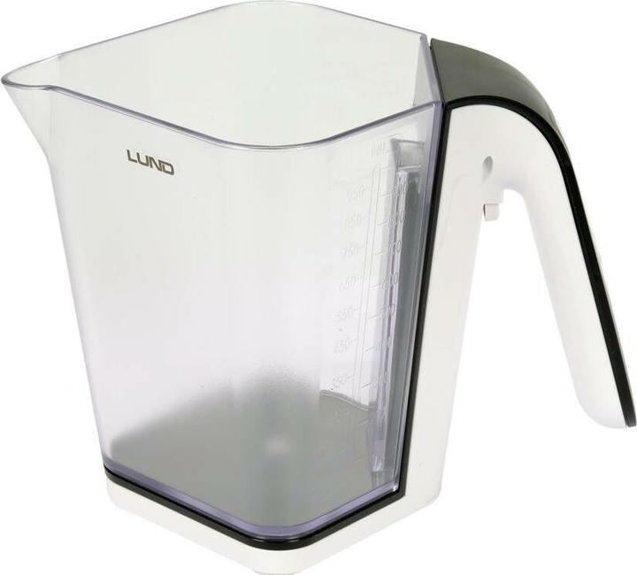 Productafbeelding Toya Lund Digitale Keukenweegschaal 68364 - Maatbeker - Wit - 2 KG - tot 1200ML