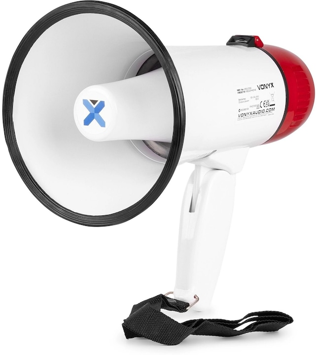 Actual product image Vonyx Megaphon MEG018, Nennleistung: 18 W, Prinzip: Aktiv (Megaphone)
