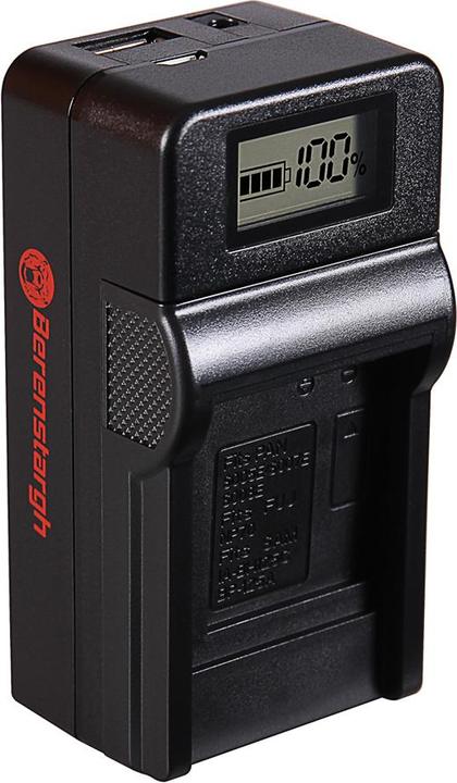 Produktbild Berenstargh Synchron USB Ladegerät f. Casio Panasonic CGA-S007E Exilim EXZ150 EX-Z150 EXZ155 EX-Z155 (1 Stk., Ladegerät inkl. Akku)