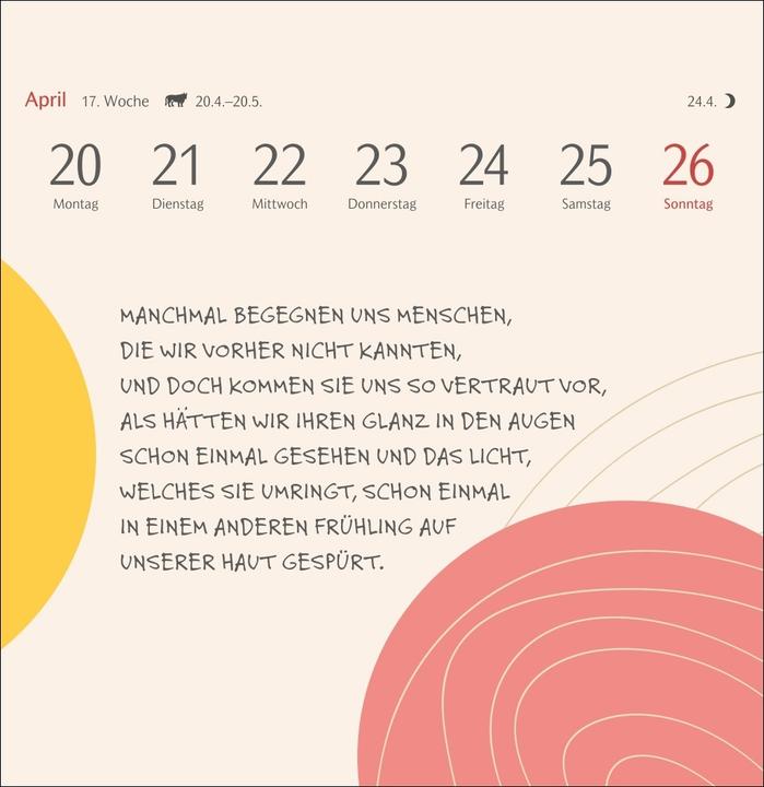 Immagine prodotto Harenberg Clara Louise: Die Sonne in Orange getaucht Premium-Postkartenkalender 2026 - 53 Postkarten mit