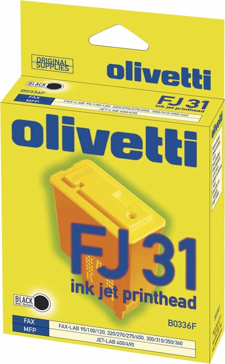 Actual product image Olivetti FJ31 - Black - Original - Ink Cartridge (FC)