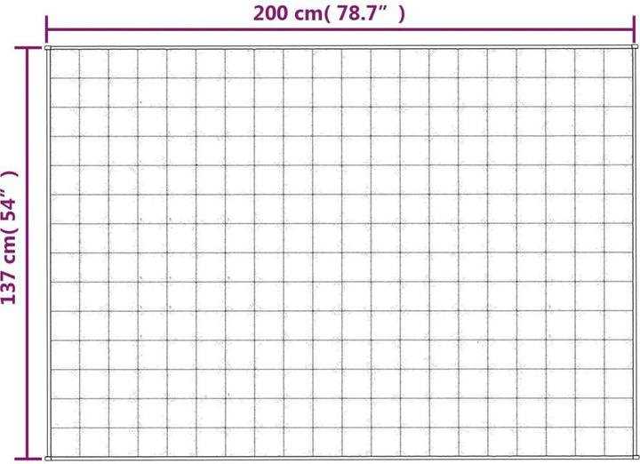 Immagine prodotto vidaXL Gewichtsdecke (200 x 137 cm)