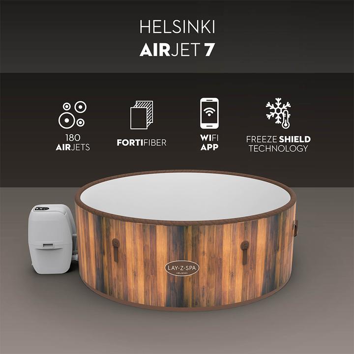 Actual product image Bestway Lay-Z-Spa Helsinki 180x66cm Airjet (7 Persons)